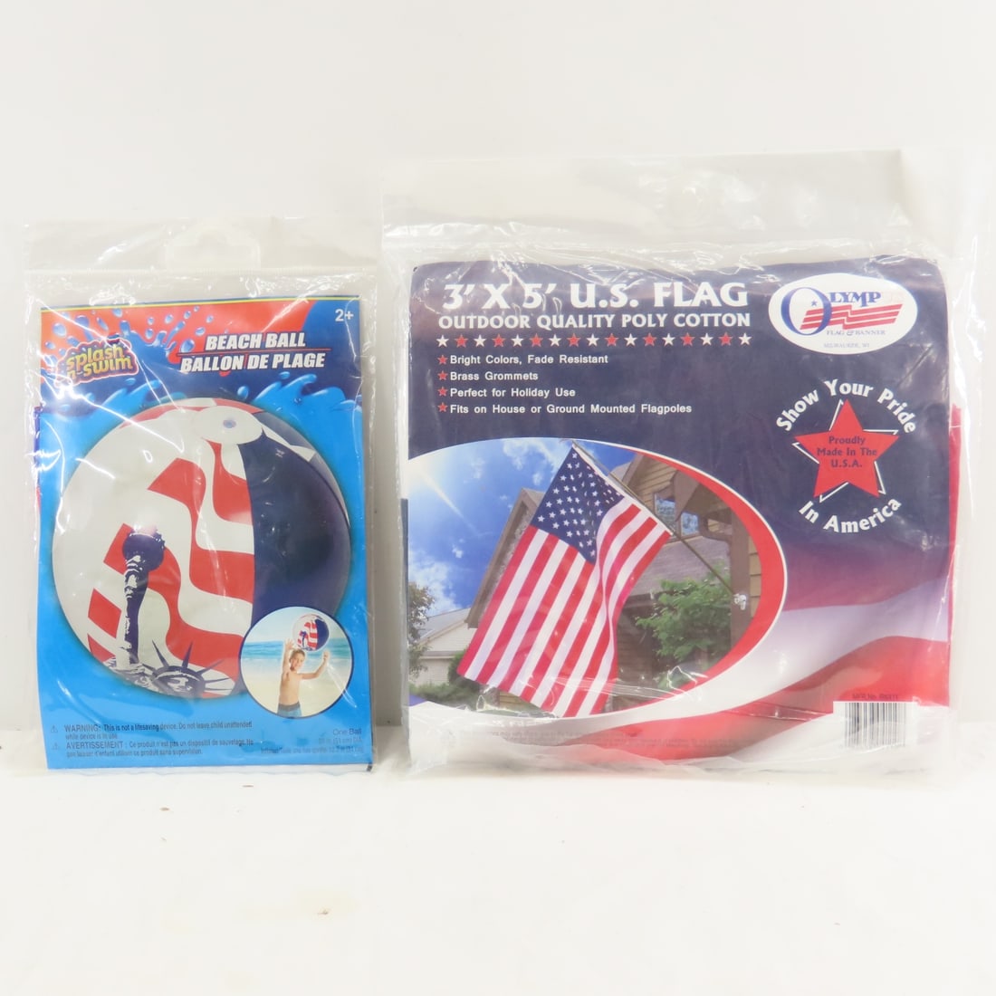 US Flags, Plastic Storage Boxes, Beach Ball - 4