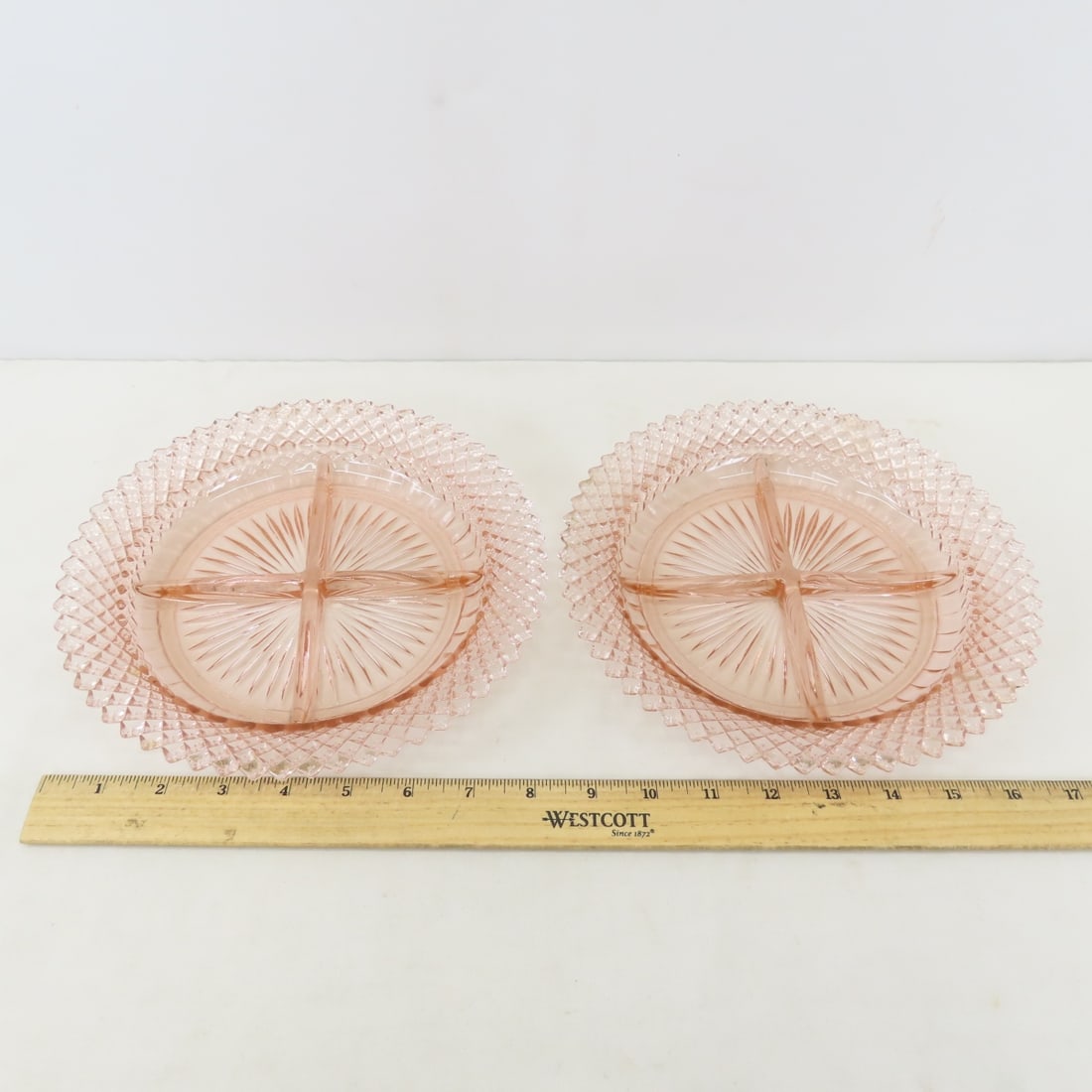 48pc Jeanette "Adam" Pattern Pink Depression Glass - 13