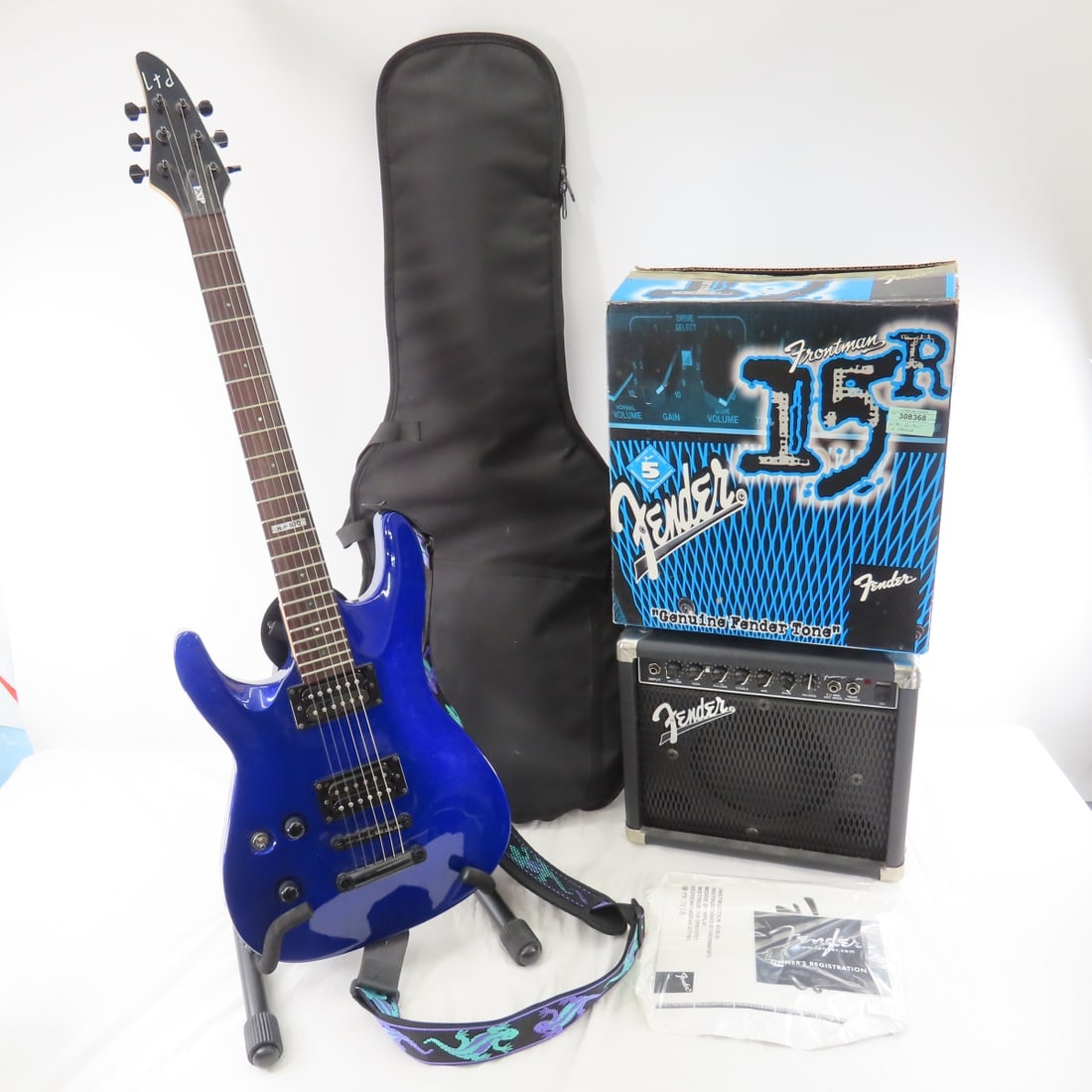 ESP H-100 Electric Guitar & Fender Frontman Amp (1 of 20)