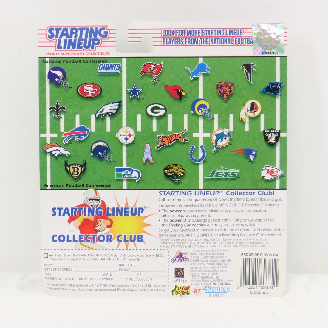 10 Kenner Starting Lineup NFL Football Figures - 11