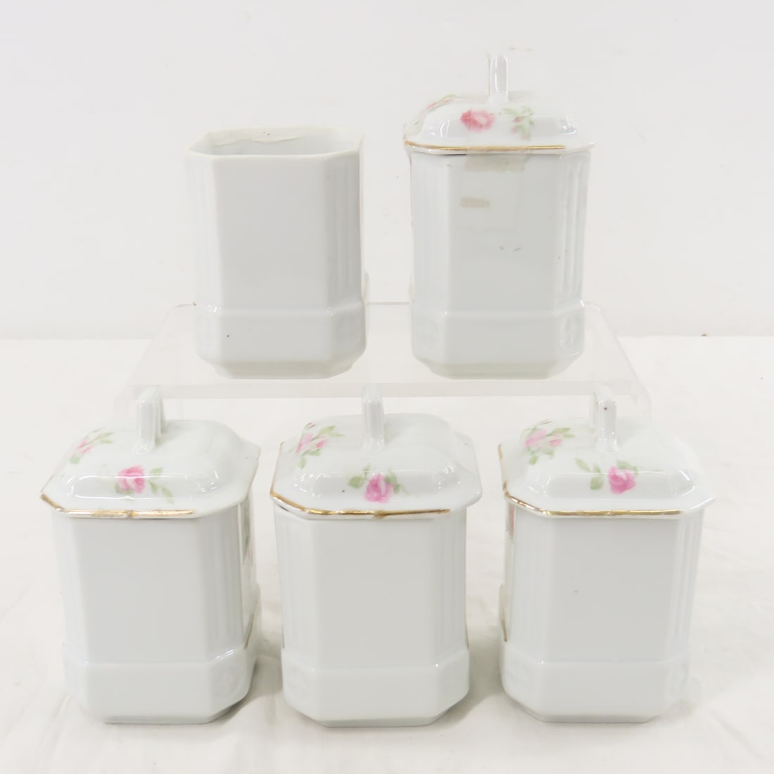 Vintage Czech Porcelain Spice Canisters & More - 15