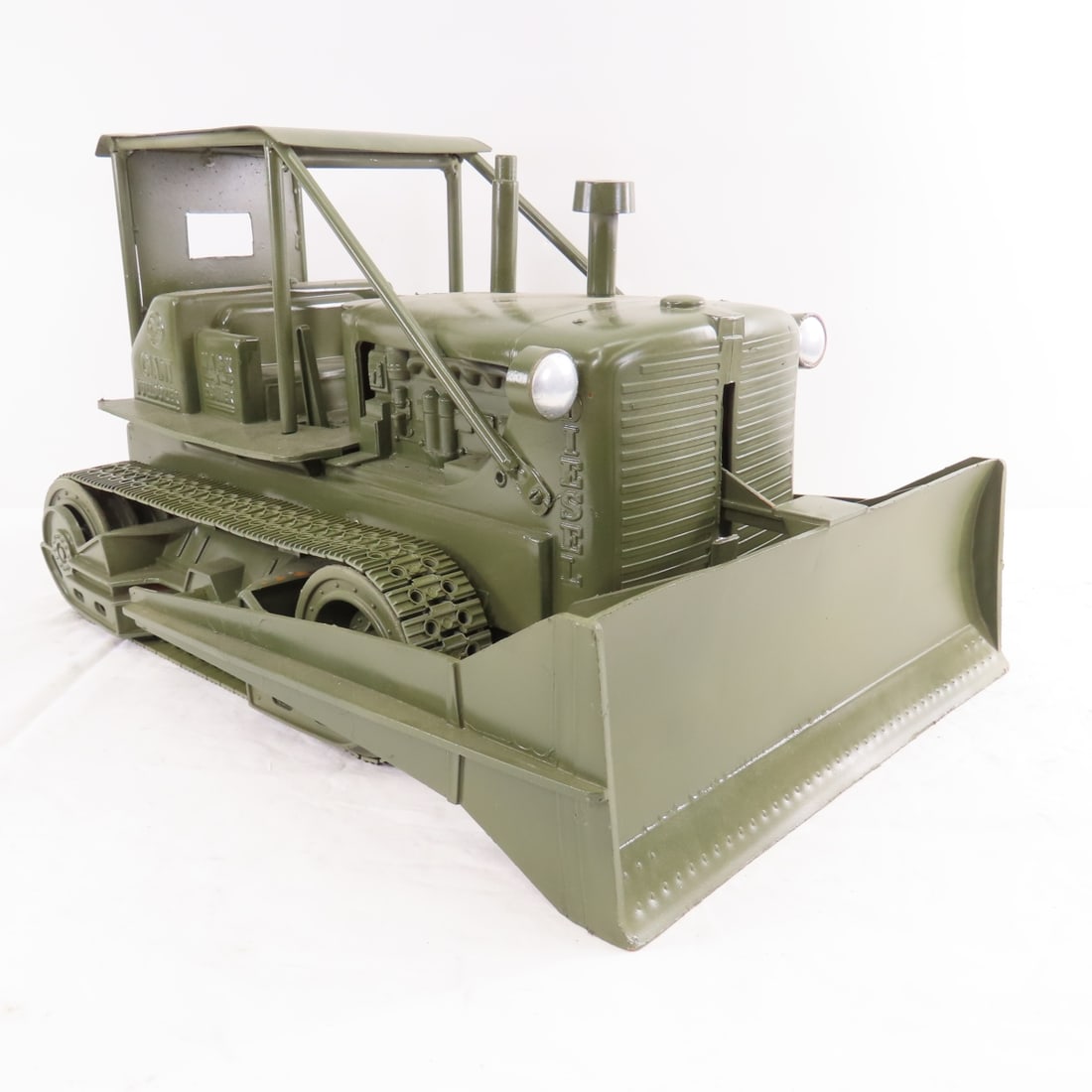 MARX A Power Giant Bulldozer- Custom Army Paint - 7