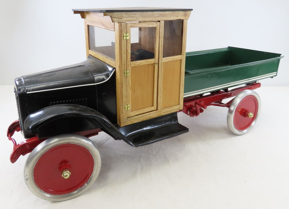Buddy L Dump Truck Restored with Wood Cab (1 of 15)