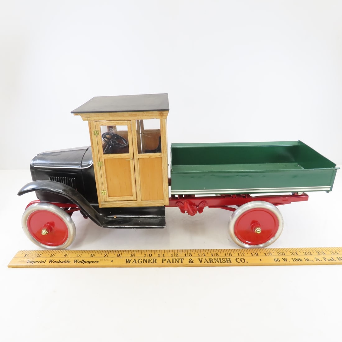 Buddy L Dump Truck Restored with Wood Cab - 2