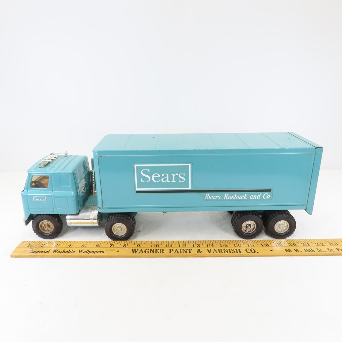 Vintage ERTL Sears Steel Truck & Trailer - 2