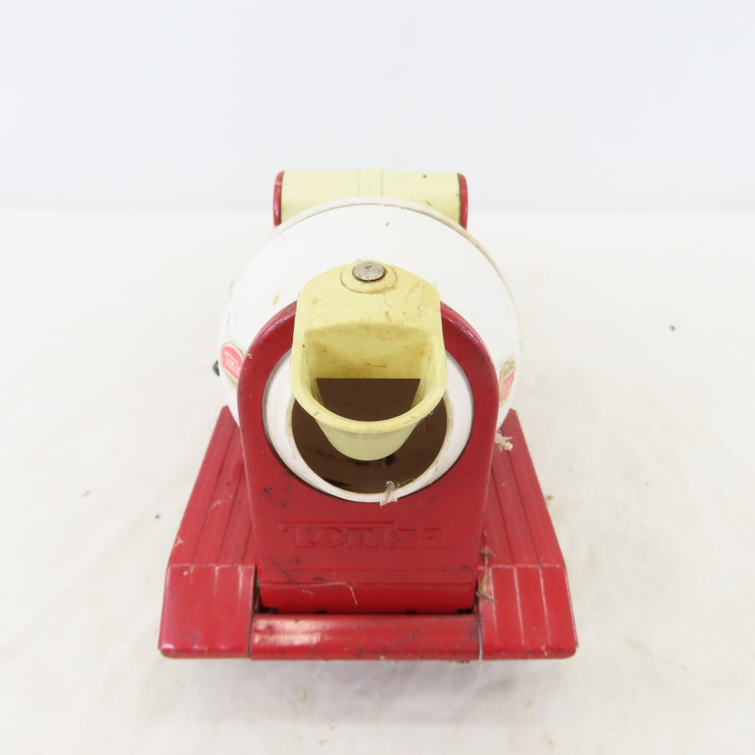 2 1960's Tonka Red Jeep Cement Mixer Trucks - 19