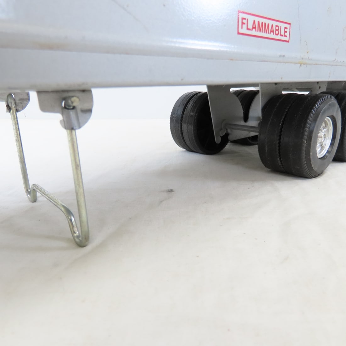 Vintage ERTL Steel Truck & Mobil Oil Trailer - 16