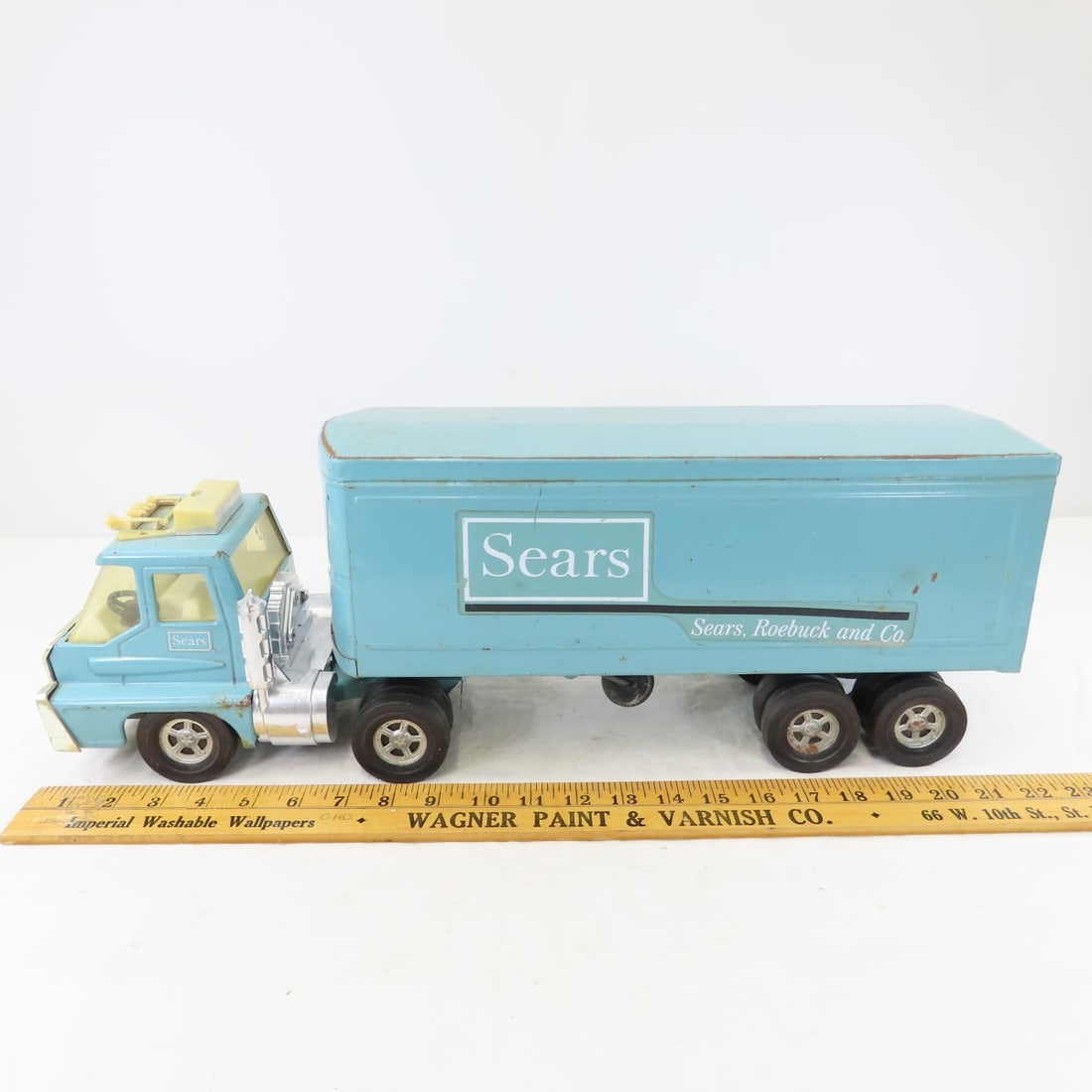 Vintage ERTL Sears Steel Truck & Trailer - 2