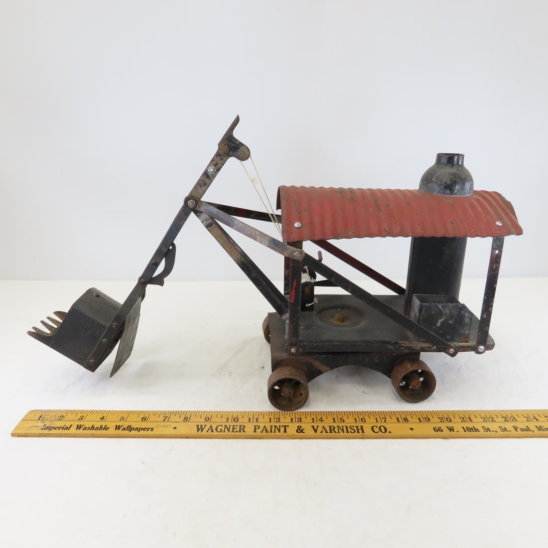 1920's Improved Buddy L Pressed Steel Steam Shovel - 2
