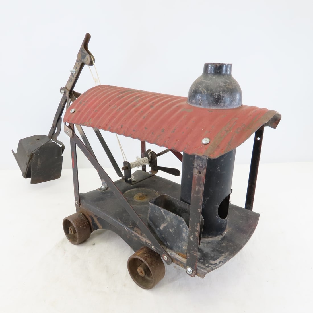 1920's Improved Buddy L Pressed Steel Steam Shovel - 3