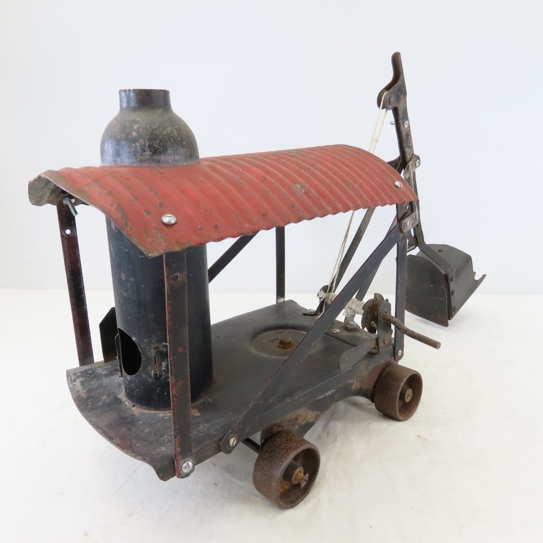 1920's Improved Buddy L Pressed Steel Steam Shovel - 5
