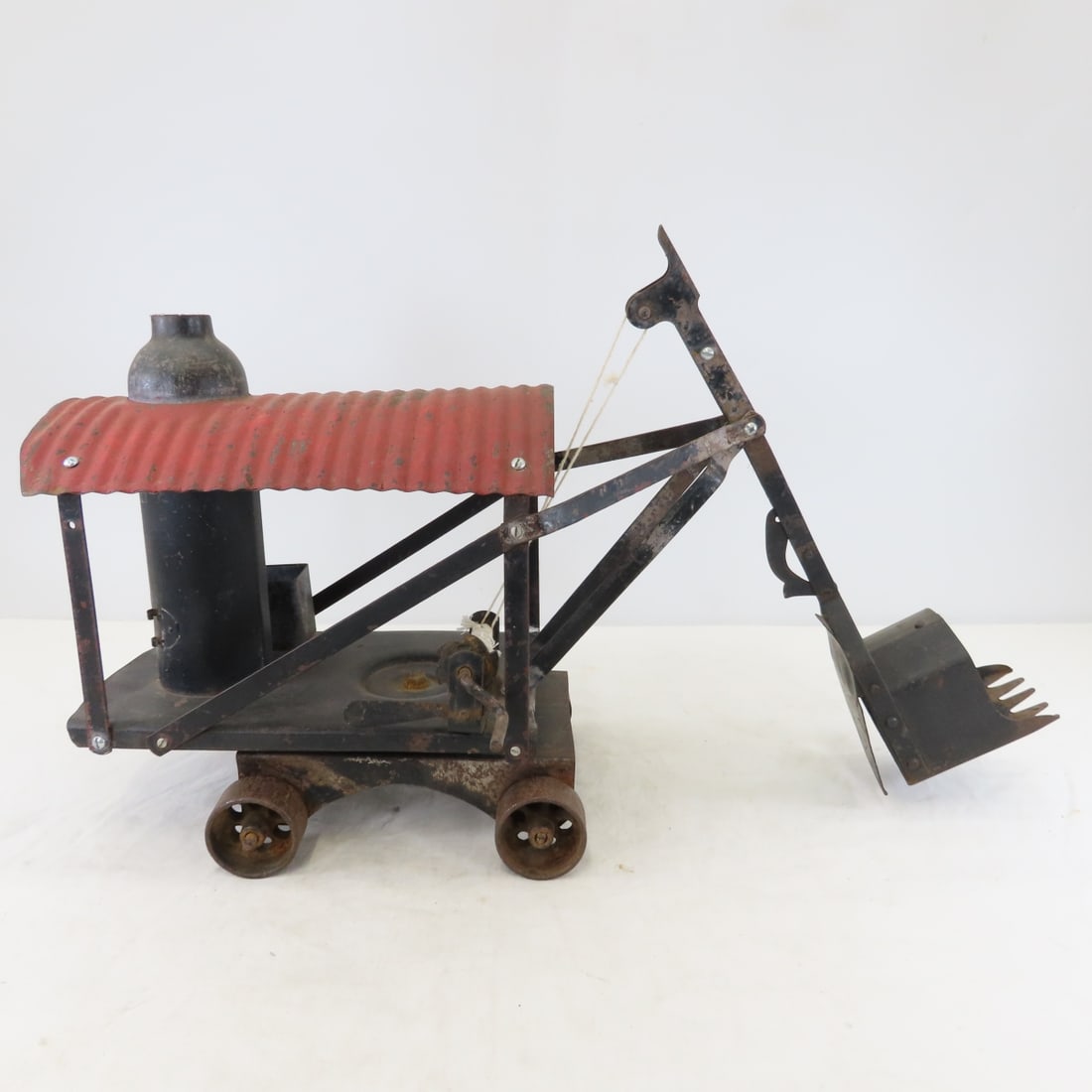 1920's Improved Buddy L Pressed Steel Steam Shovel - 6
