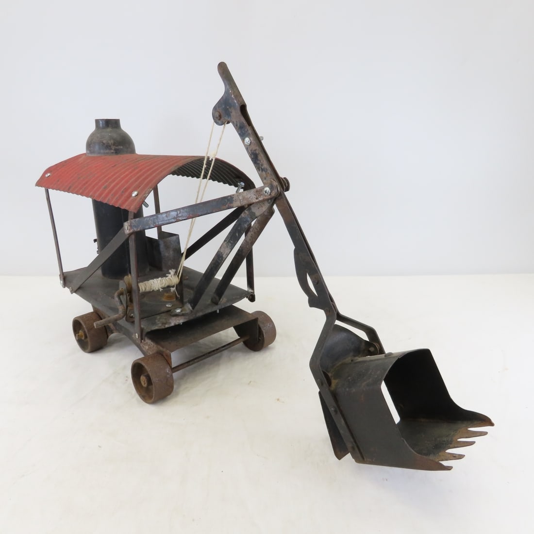 1920's Improved Buddy L Pressed Steel Steam Shovel - 7
