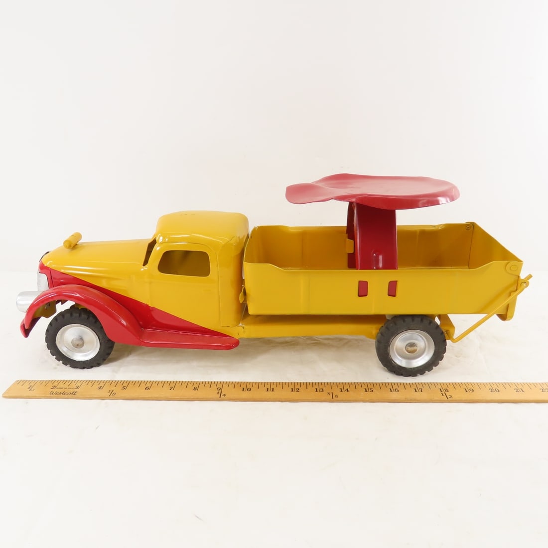 Buddy L Ride On Pressed Steel Dump Truck Restored - 2