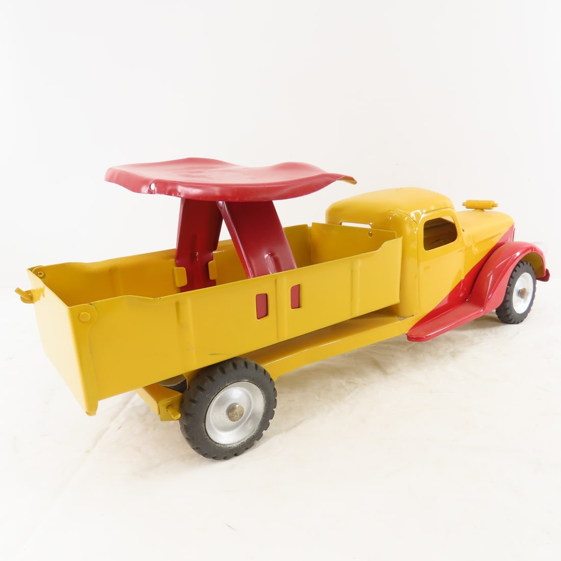 Buddy L Ride On Pressed Steel Dump Truck Restored - 5