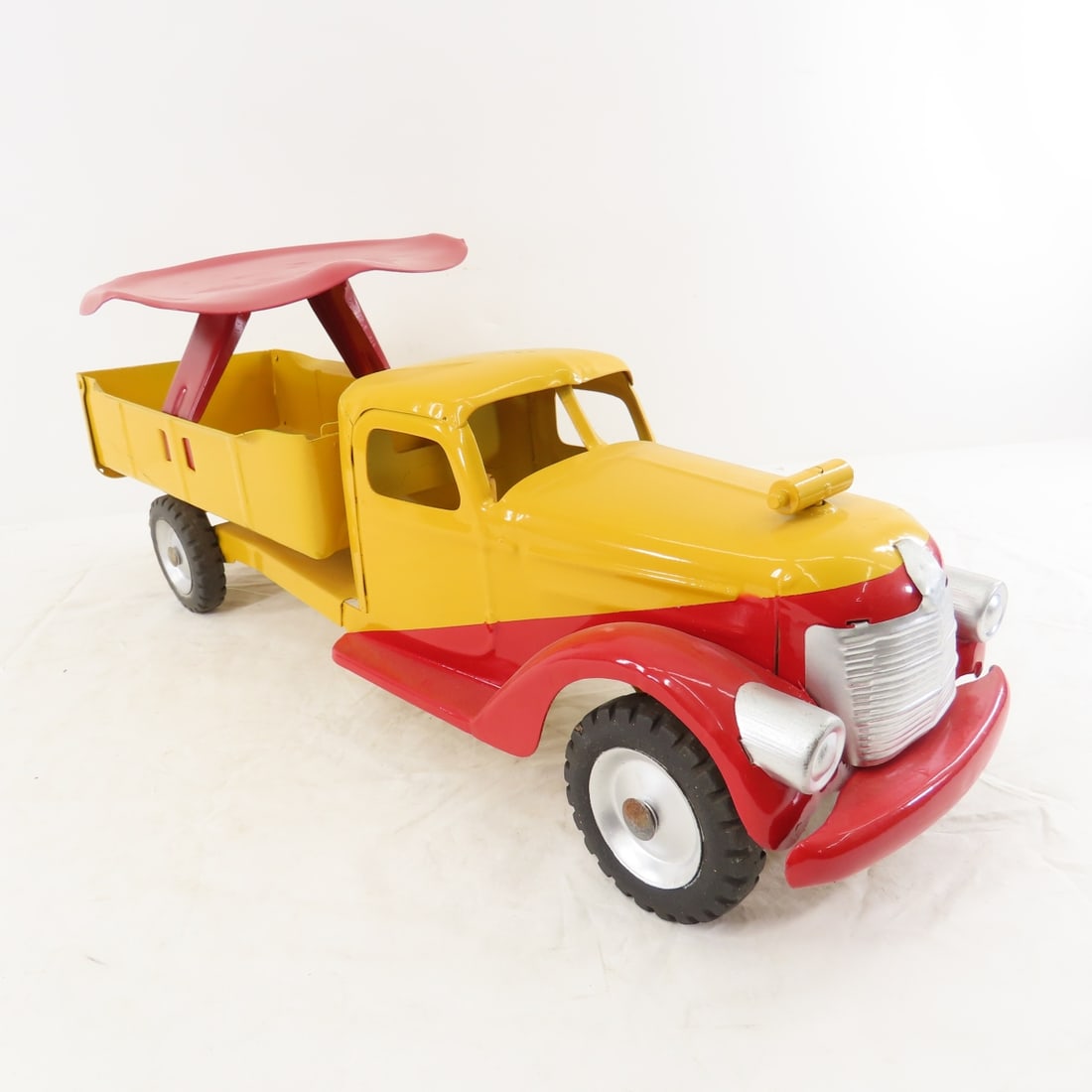 Buddy L Ride On Pressed Steel Dump Truck Restored - 8