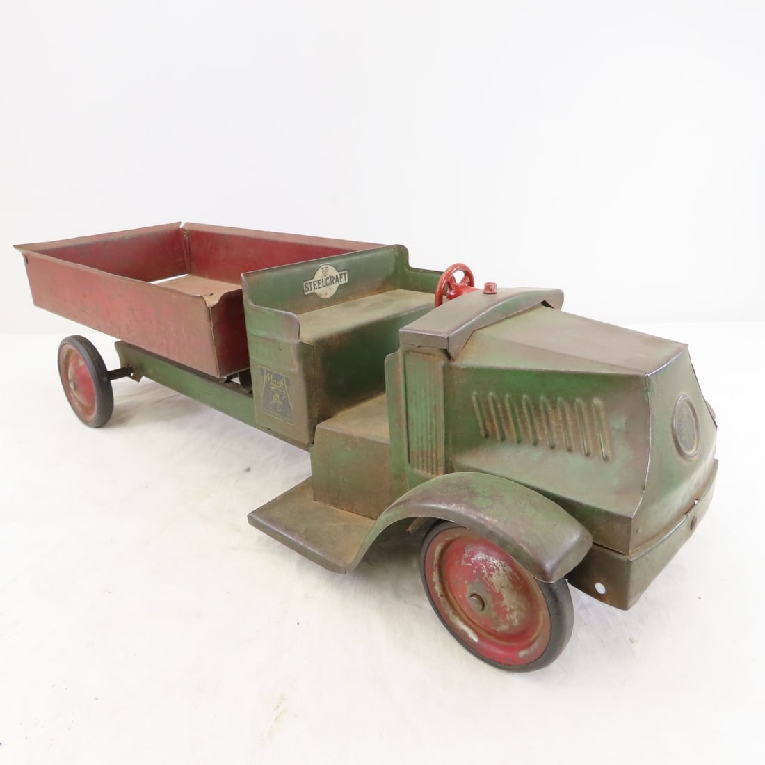 Original Steelcraft Open Cab Mack Dump Truck - 7