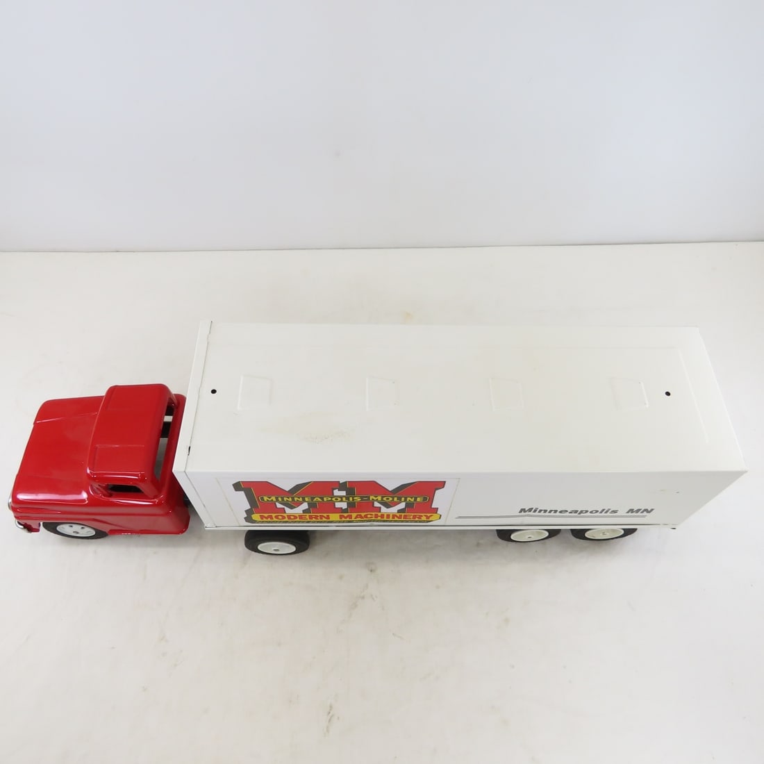 Tonka Truck with Minneapolis-Moline Nylint Trailer - 9