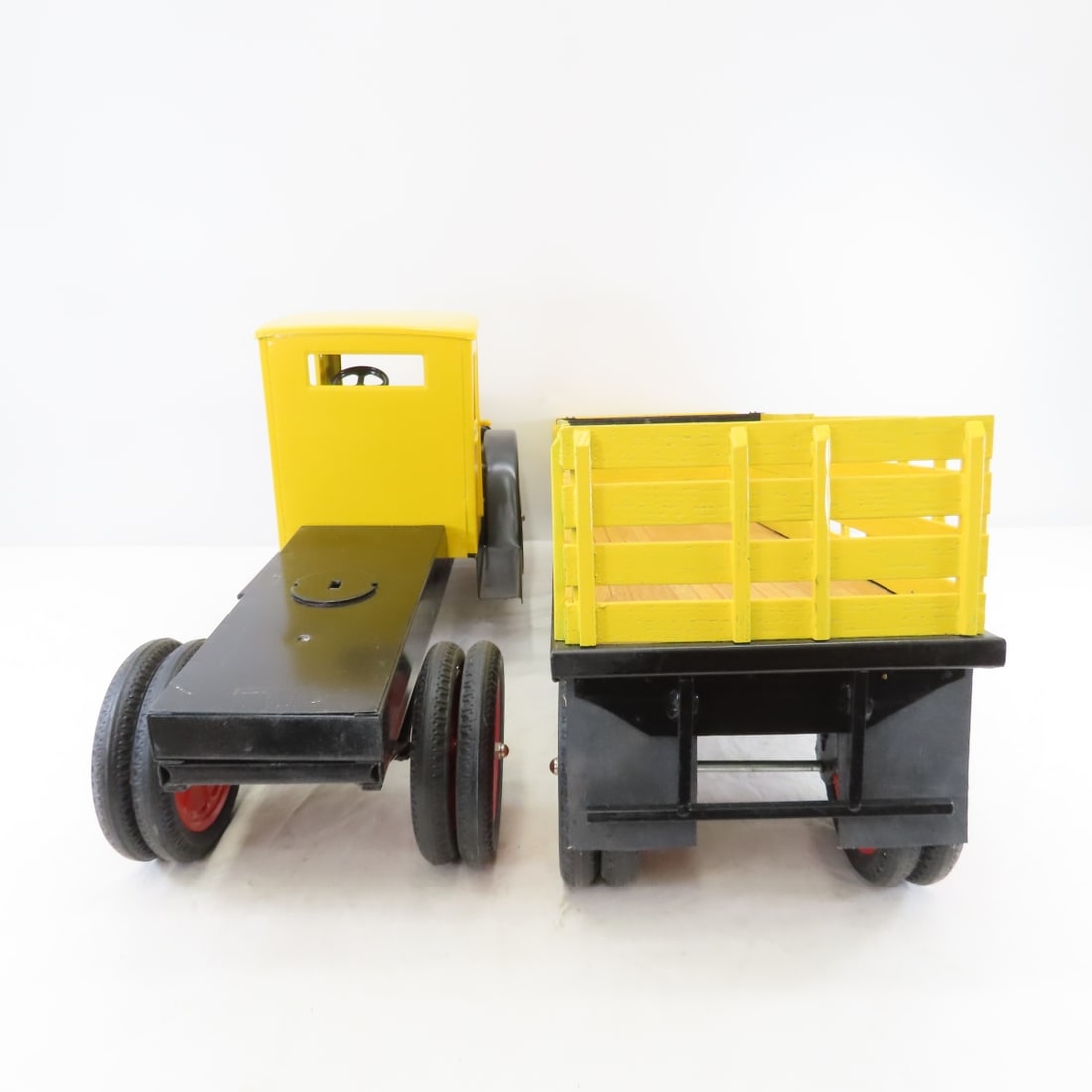 Old Time Toys Repro Buddy L Truck & Stake Trailer - 5