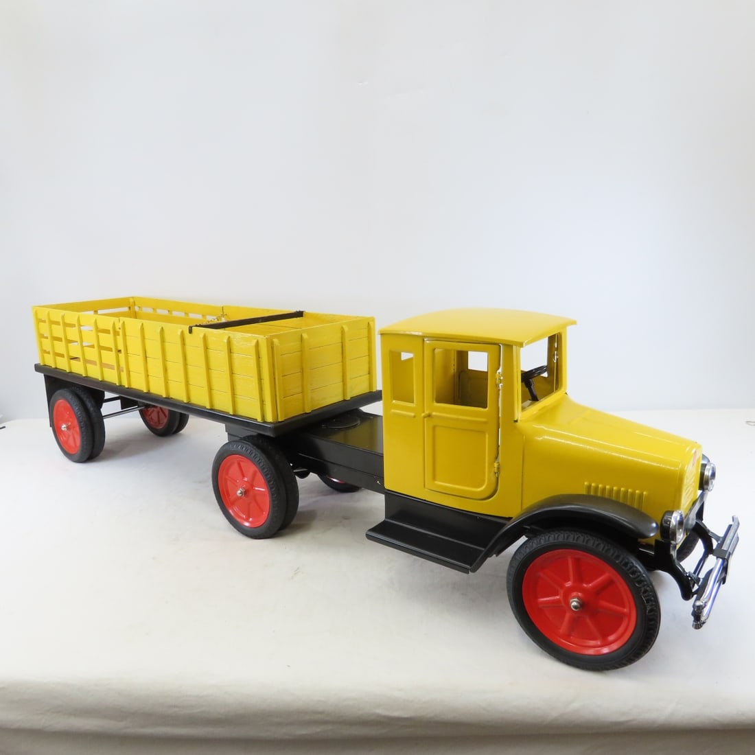Old Time Toys Repro Buddy L Truck & Stake Trailer - 8