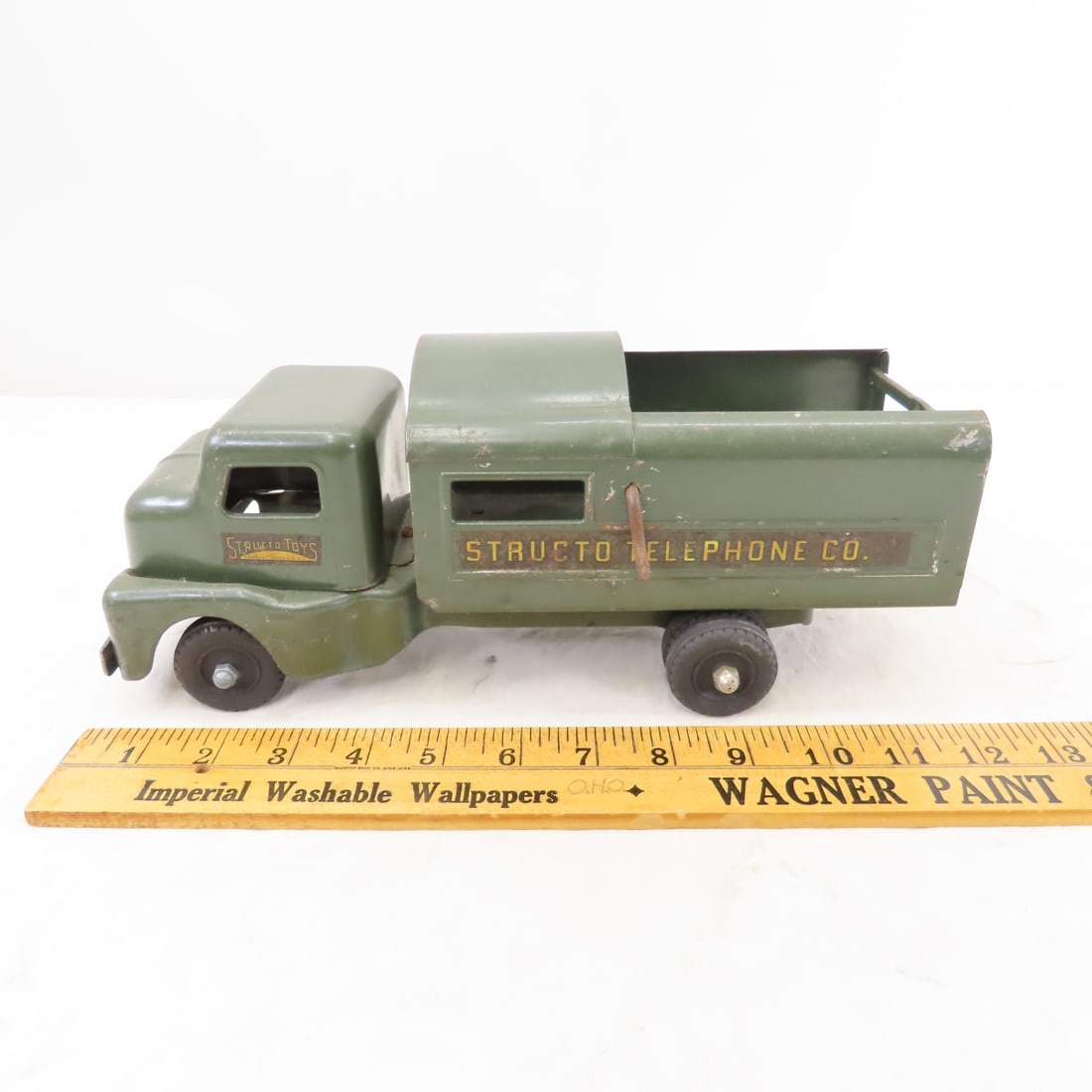 Original Structo Pressed Steel Telephone Co Truck - 2