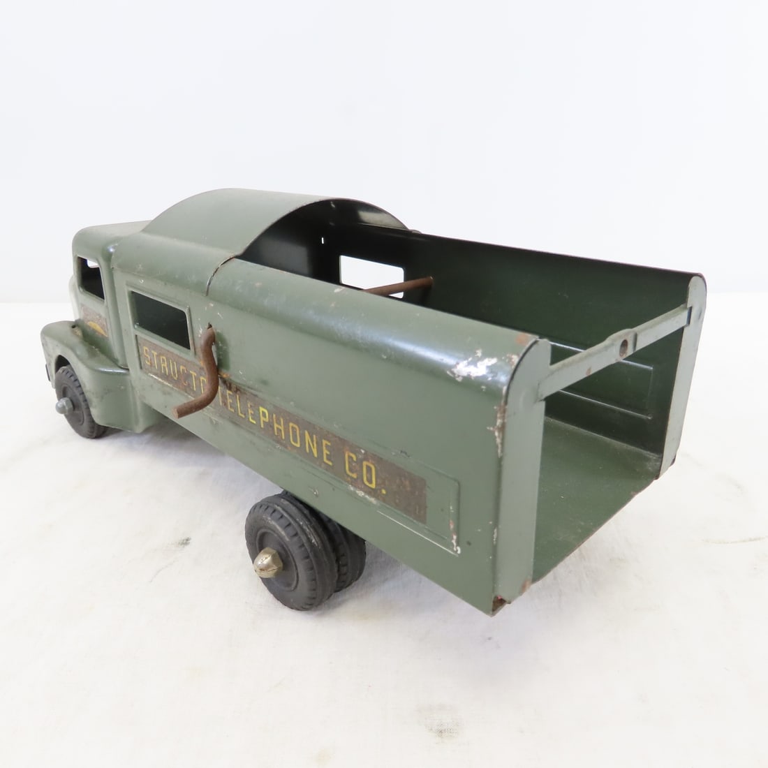 Original Structo Pressed Steel Telephone Co Truck - 3