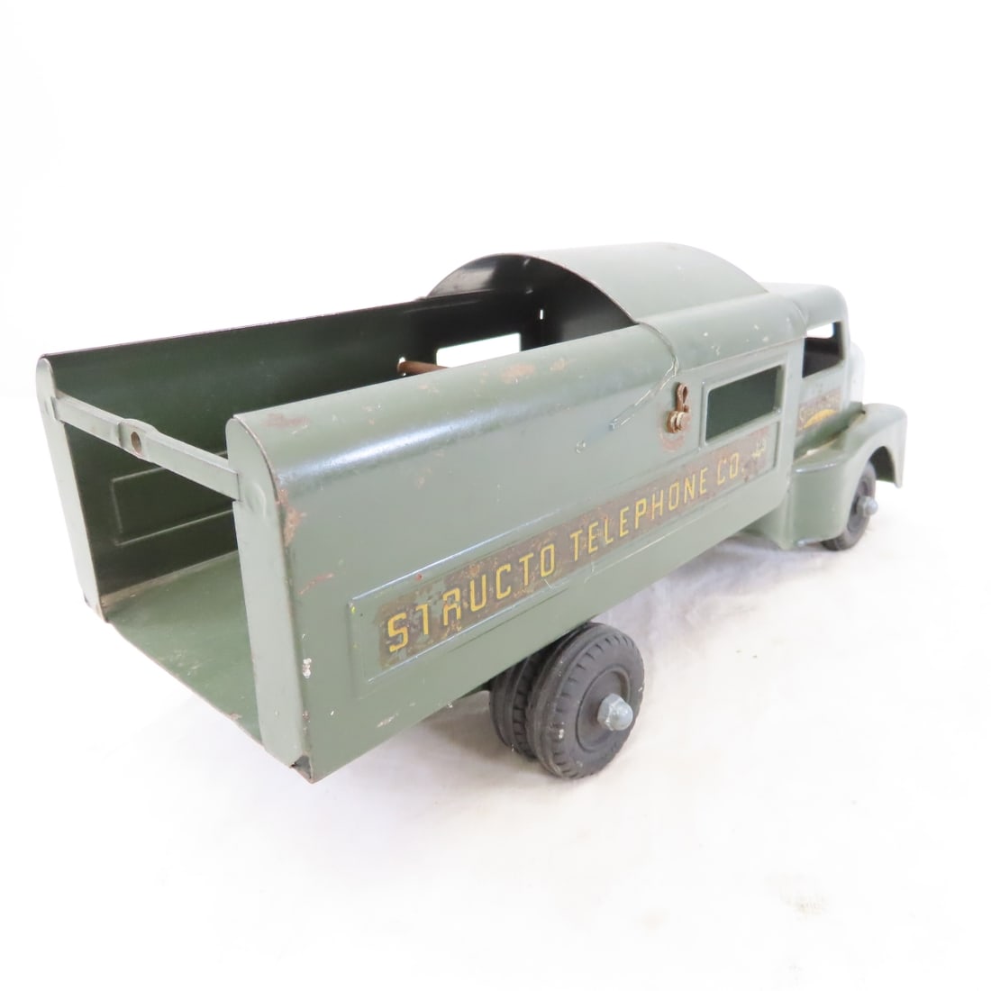 Original Structo Pressed Steel Telephone Co Truck - 5