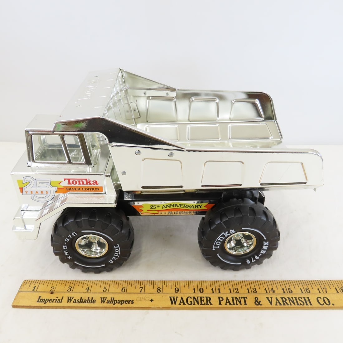 25th Anniversary Silver Mighty Tonka Dump Truck - 2