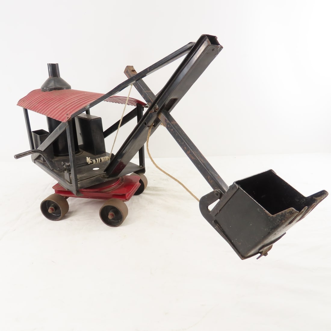 Original 1926 Buddy L Pressed Steel Steam Shovel - 11