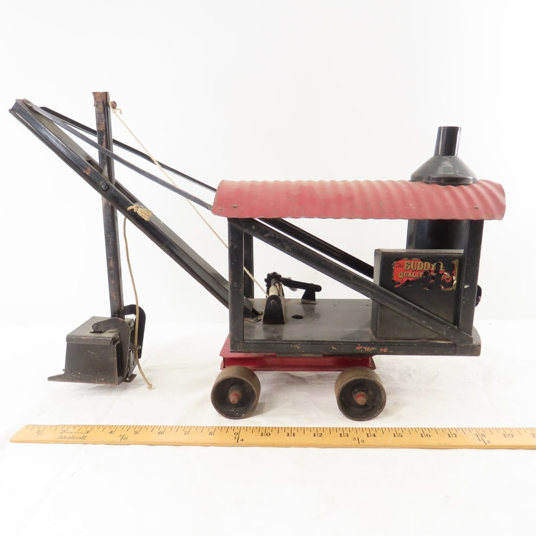 Original 1926 Buddy L Pressed Steel Steam Shovel - 2