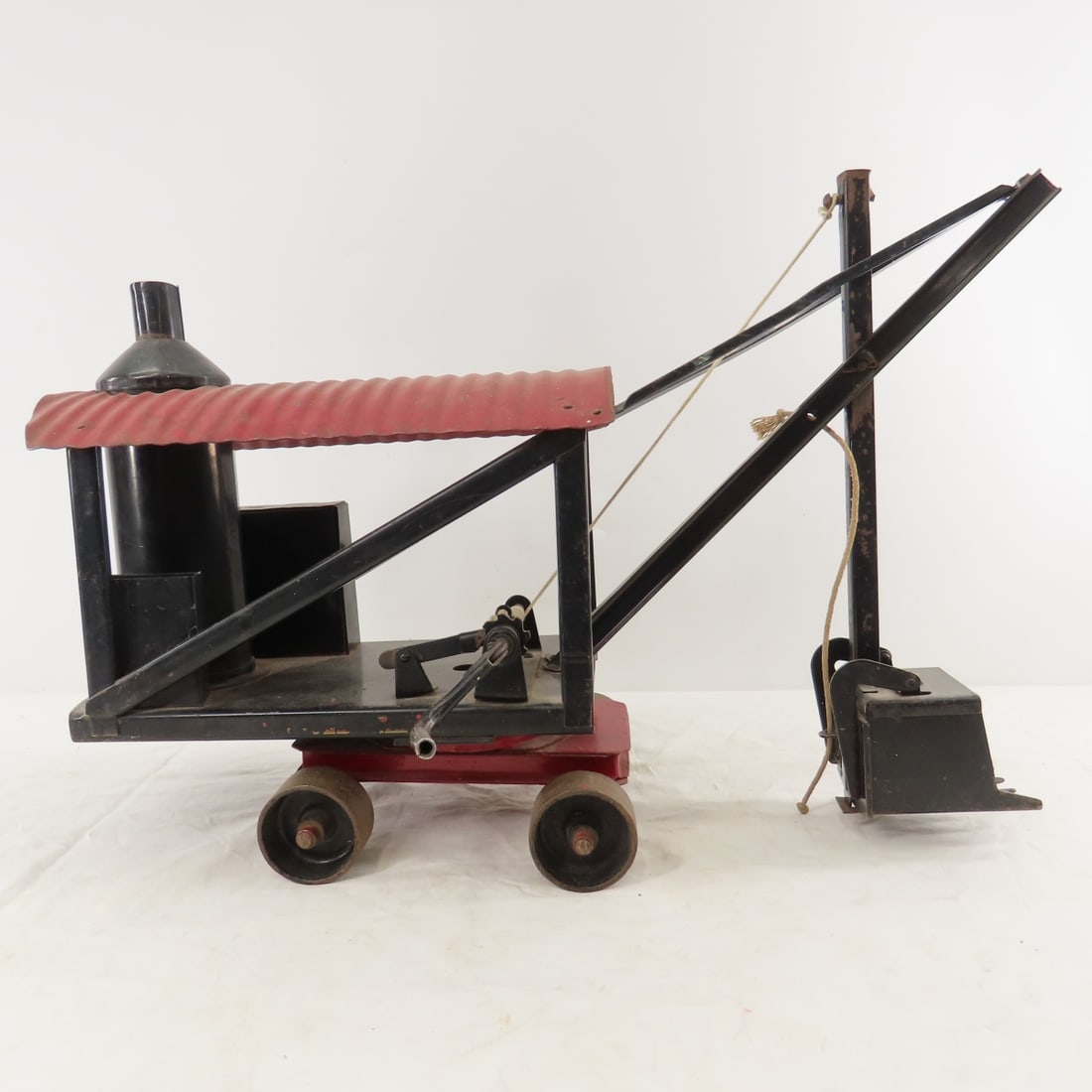 Original 1926 Buddy L Pressed Steel Steam Shovel - 6