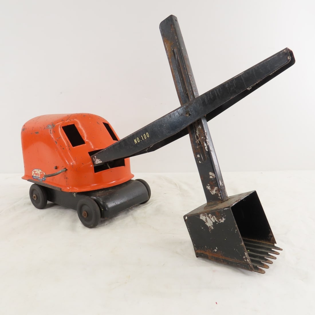 Original Tonka Mound Metalcraft #100 Steam Shovel - 7
