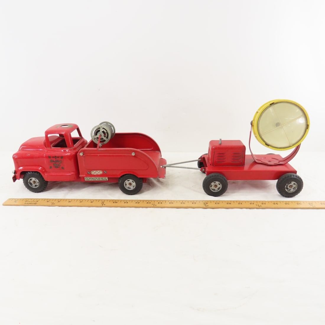 1950's Buddy L No 6 Fire Truck & Search Light - 2