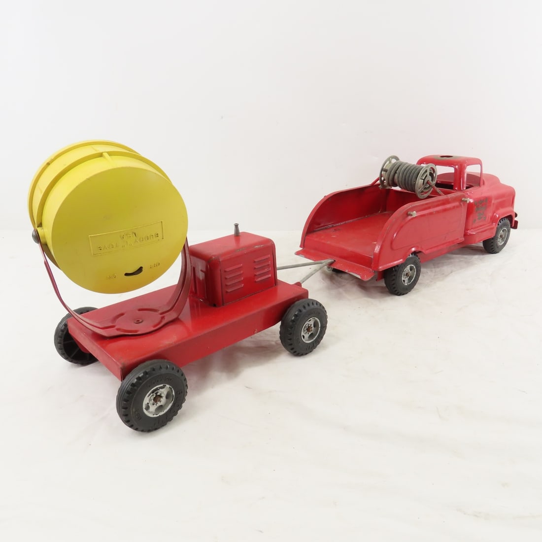 1950's Buddy L No 6 Fire Truck & Search Light - 5