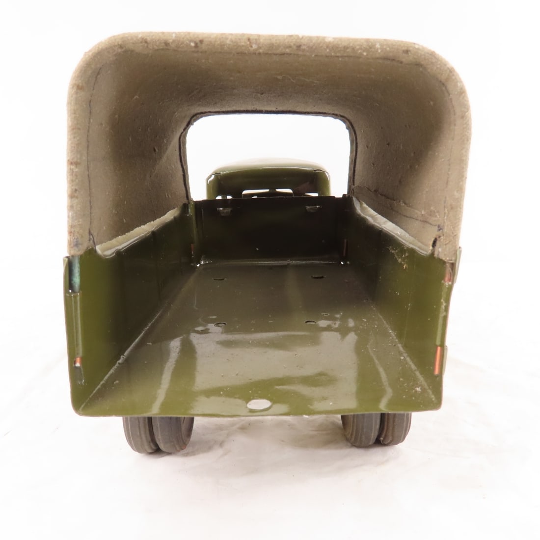 Vintage Pressed Steel Buddy L Army Truck Restored - 4