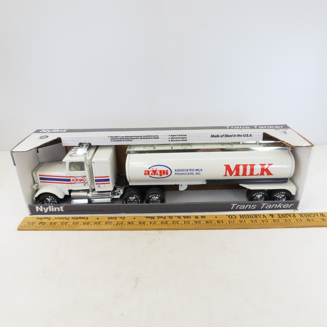 Vintage Nylint AMPI Milk Tanker Truck in Box - 2