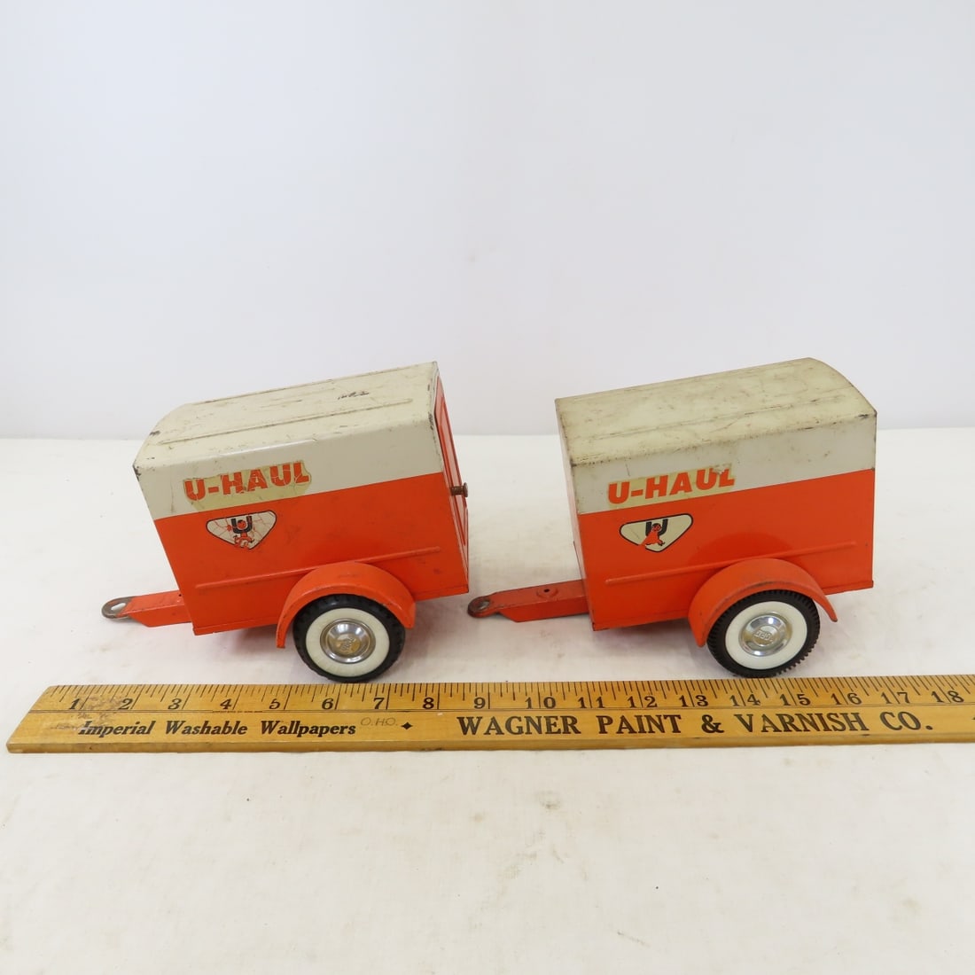 Restored Nylint U-Haul Truck & 4 Original Trailers - 17