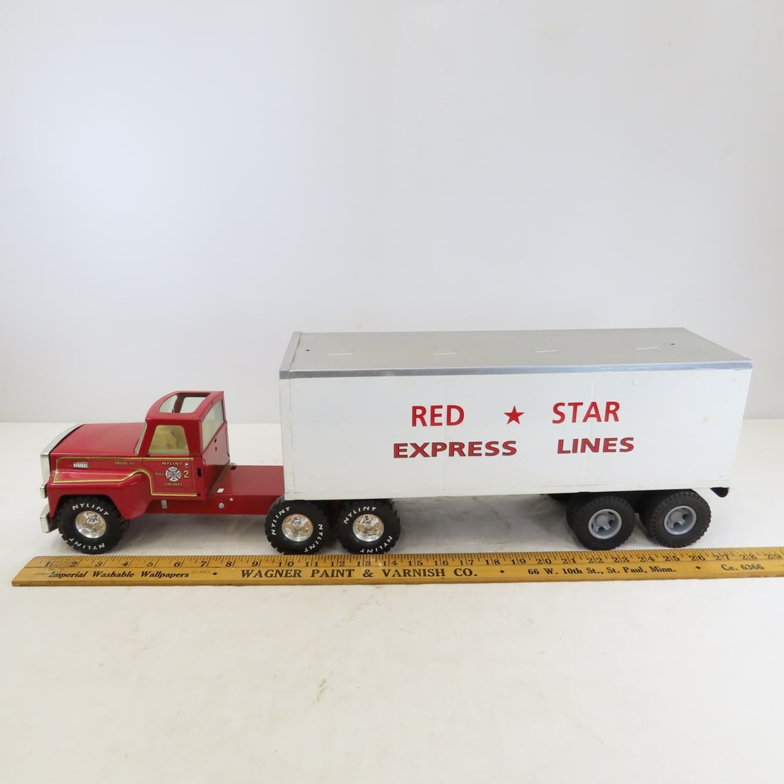 Original Nylint Fire Tractor & Custom Trailer - 2