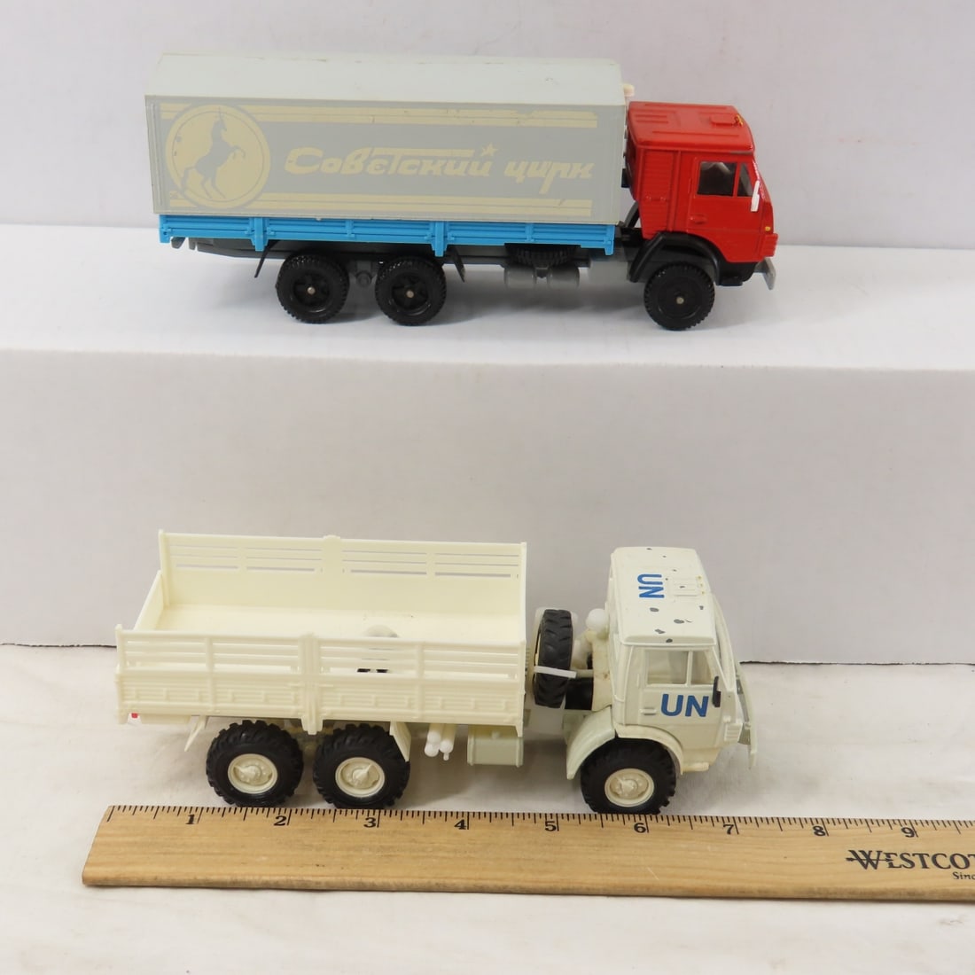 5 USSR & 5 Others Diecast Trucks- largest is 1:45 - 8