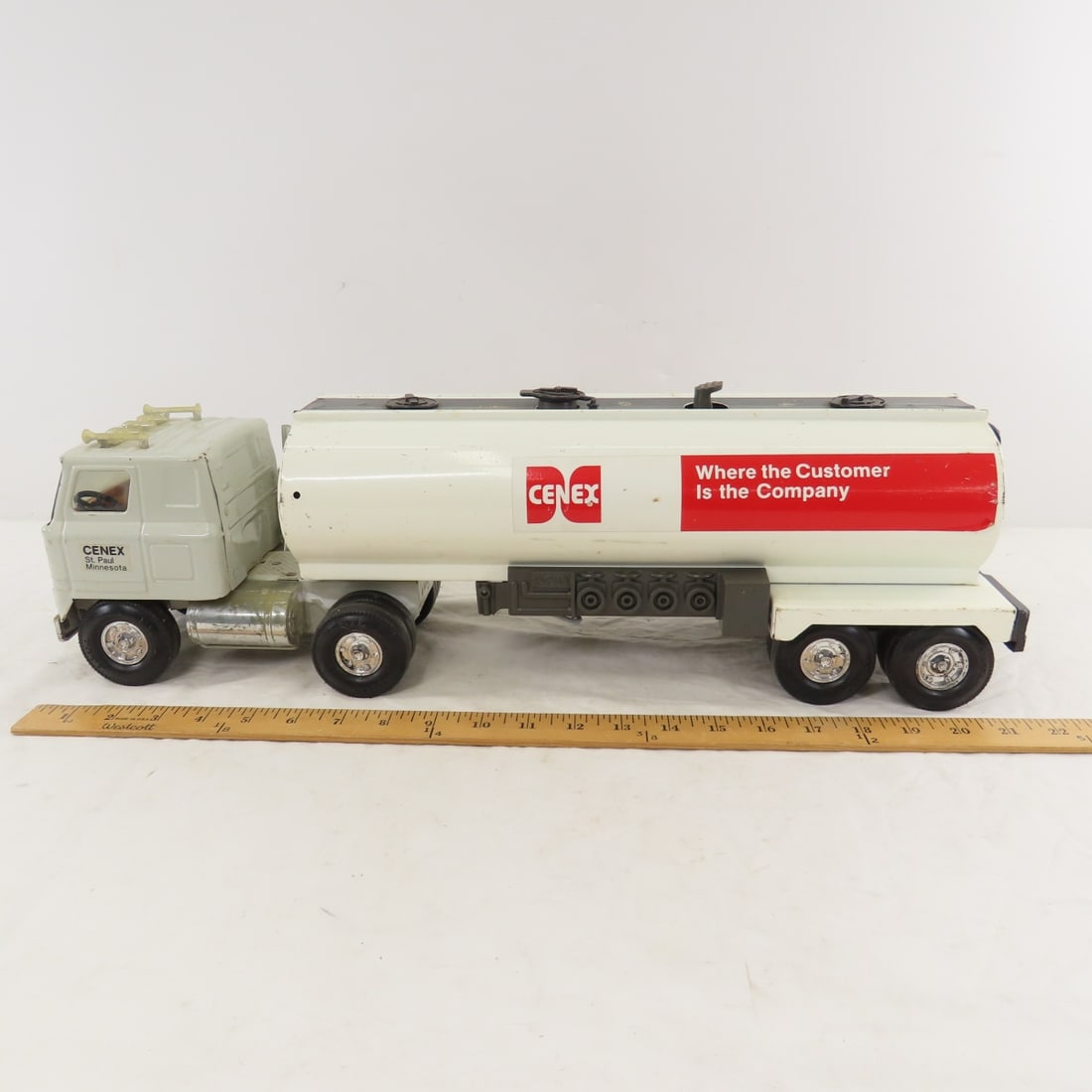 Original ERTL Pressed Steel COE Cenex Tanker Truck - 2