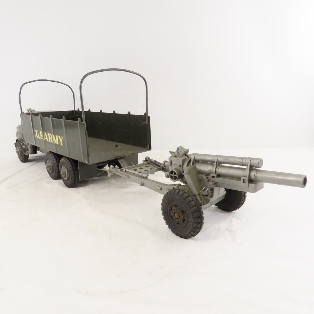 MARX US Army Transport Carrier Truck & Cannon - 3
