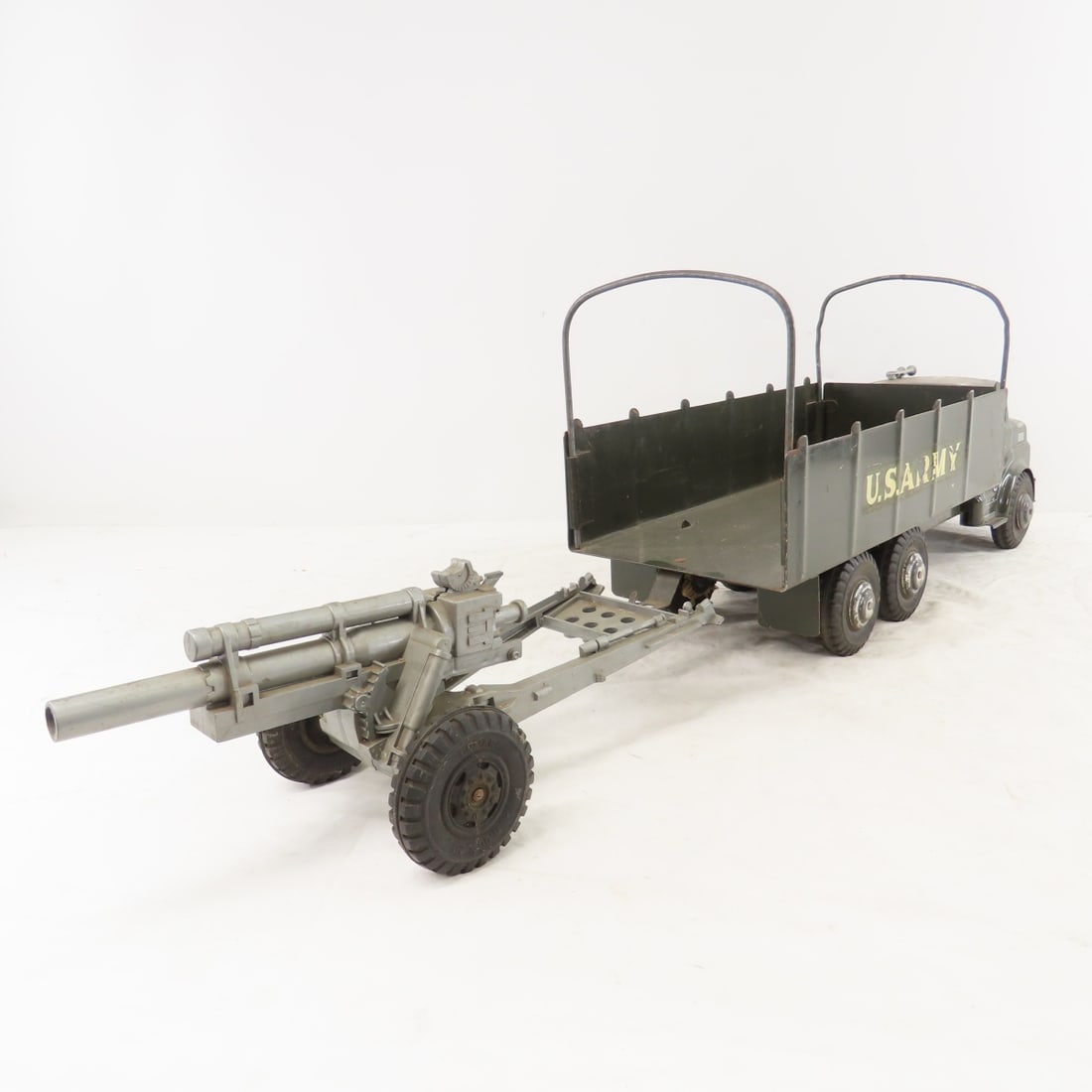 MARX US Army Transport Carrier Truck & Cannon - 5