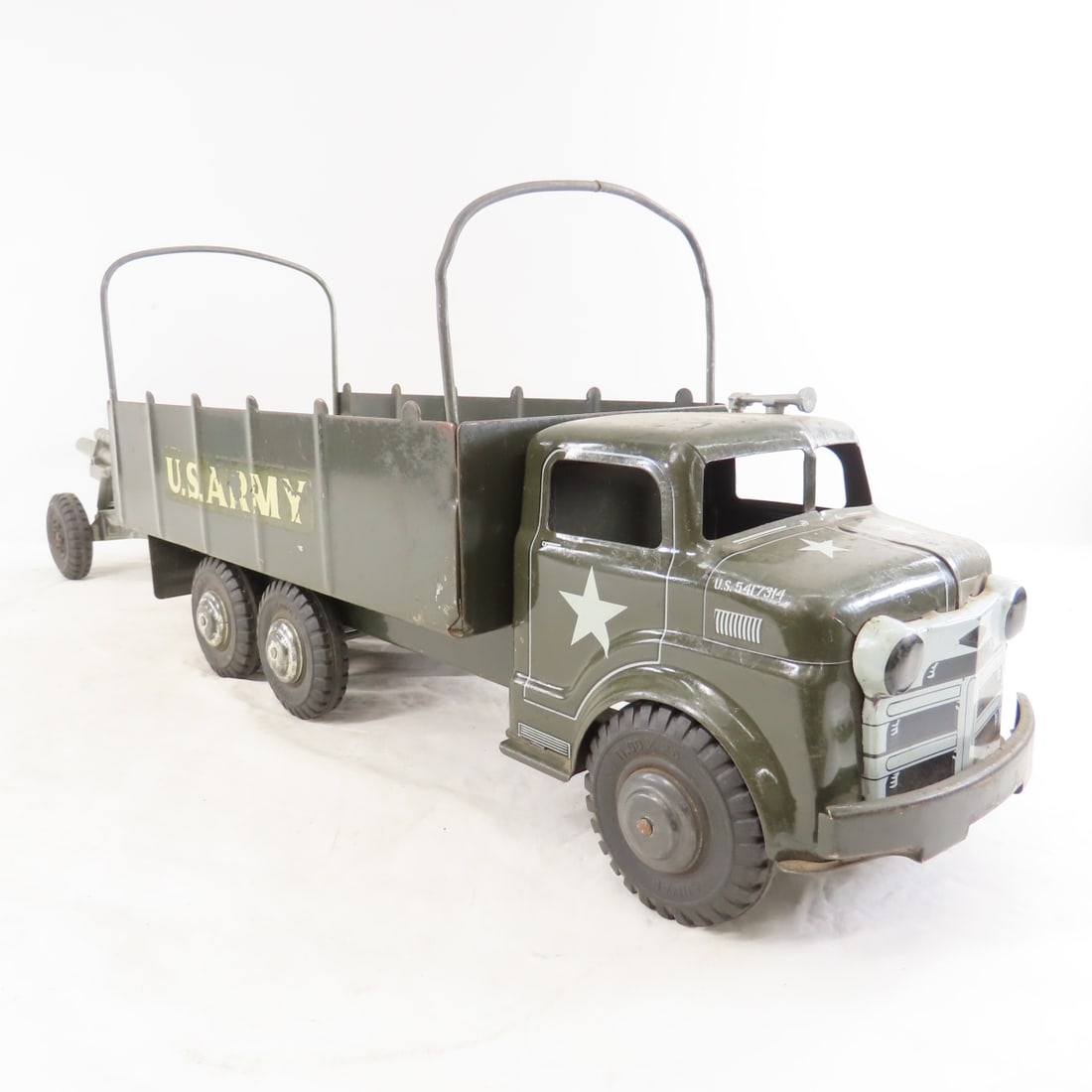 MARX US Army Transport Carrier Truck & Cannon - 7