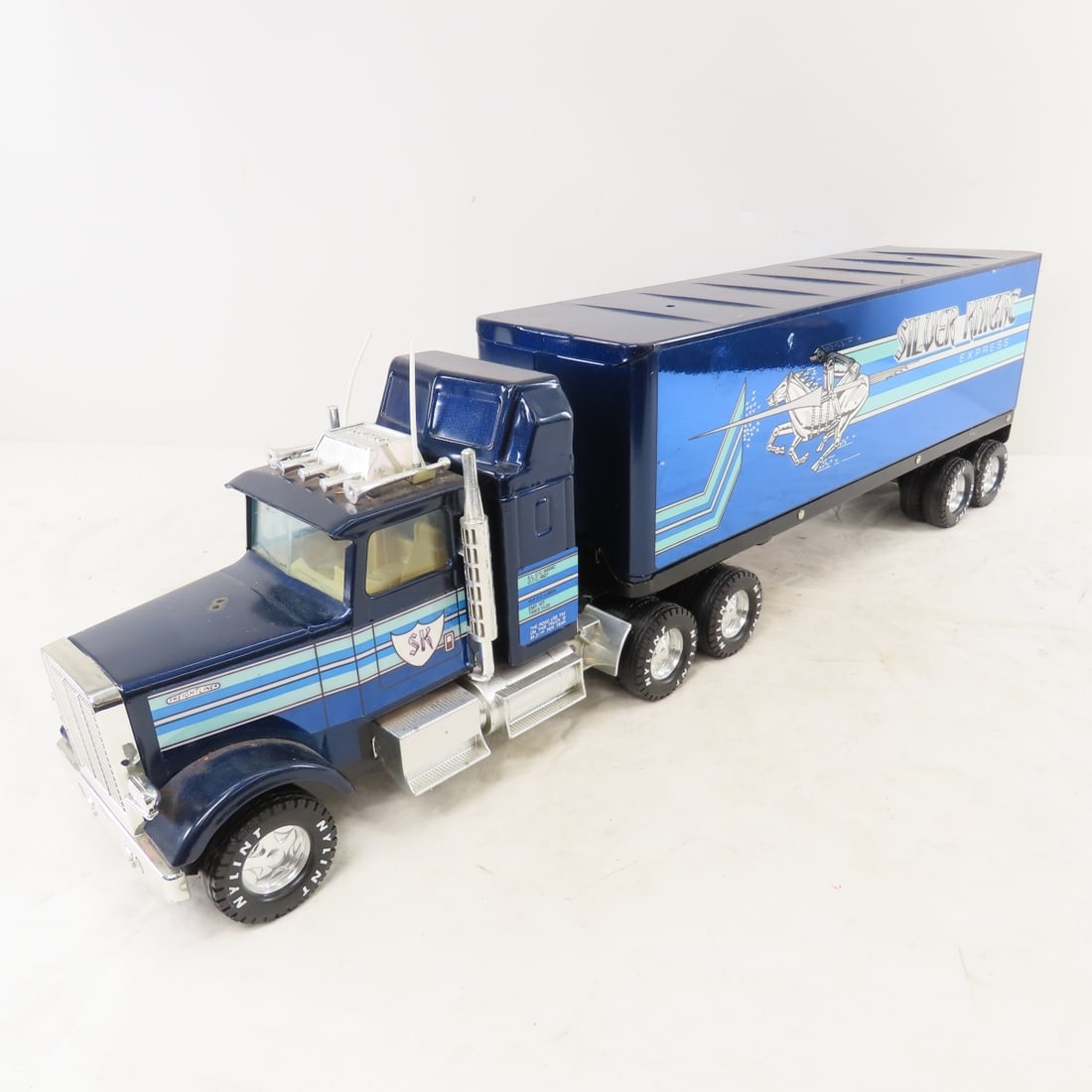 2 Nylint Silver Knight Semi Trucks & Trailers - 2