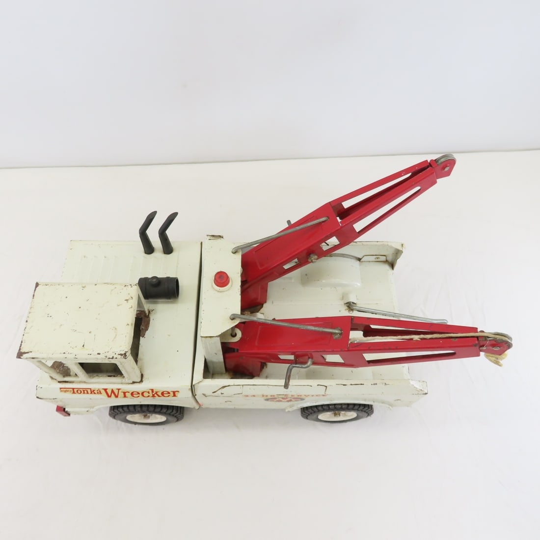 Original 1970 Mighty Tonka Wrecker- Double Boom - 9