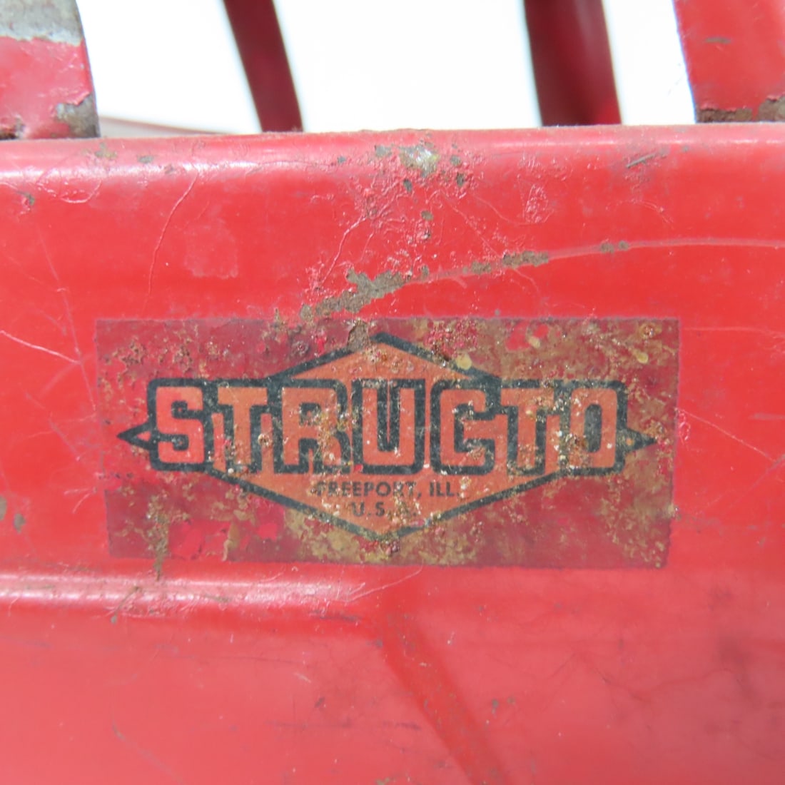 Original Structo Pressed Steel Flat Bed - 12