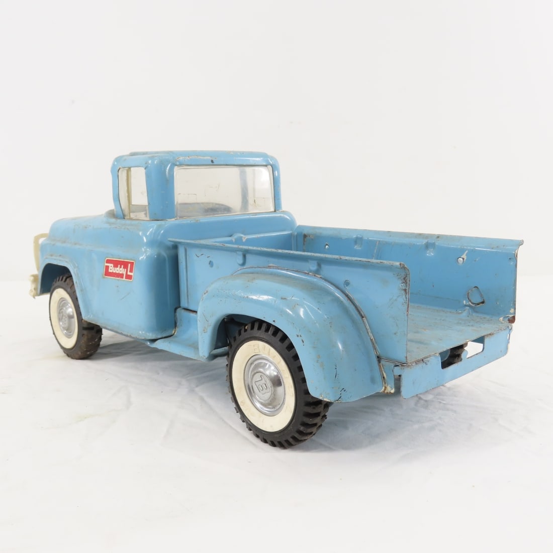 Original Buddy L Blue Pressed Steel Pick Up Truck - 3