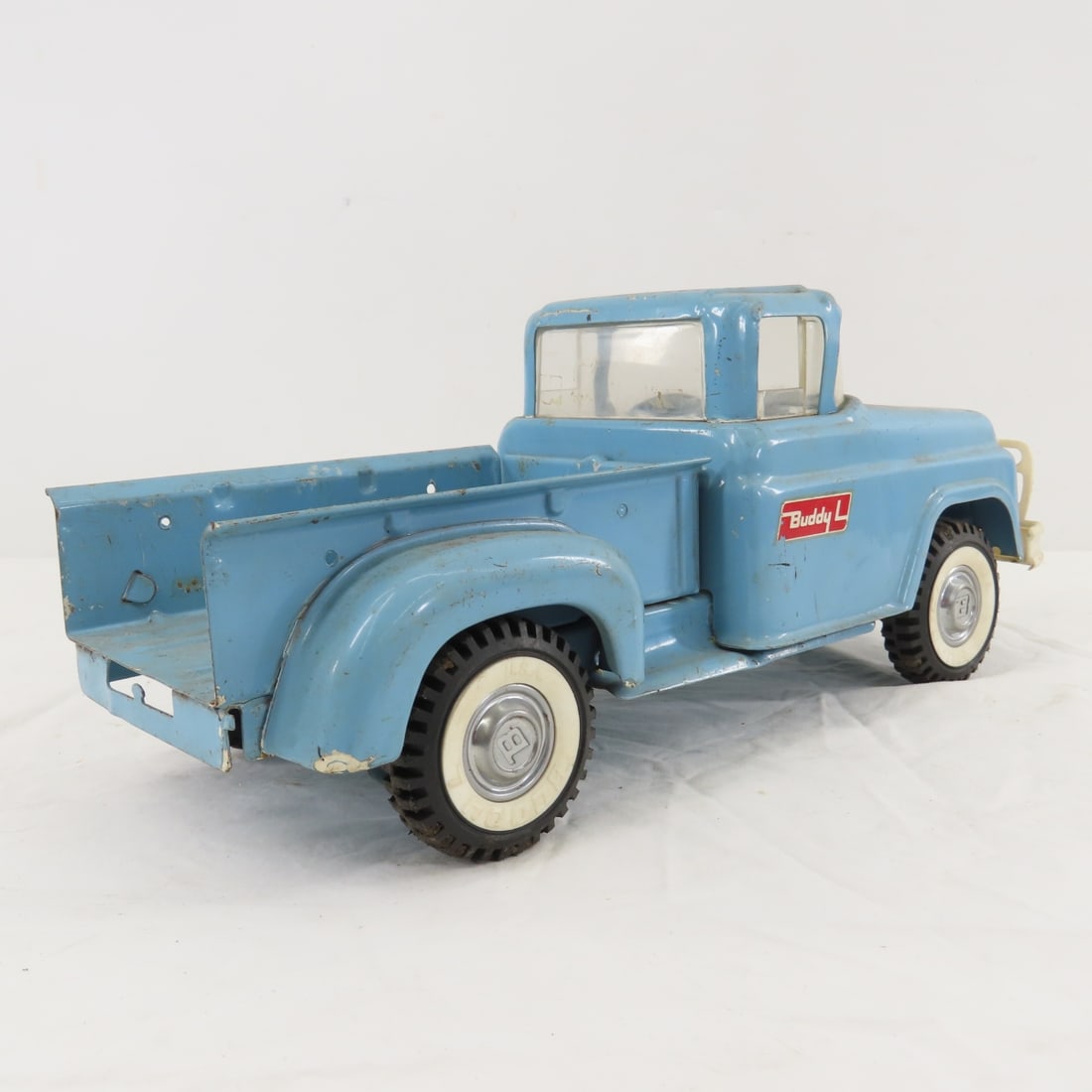 Original Buddy L Blue Pressed Steel Pick Up Truck - 5