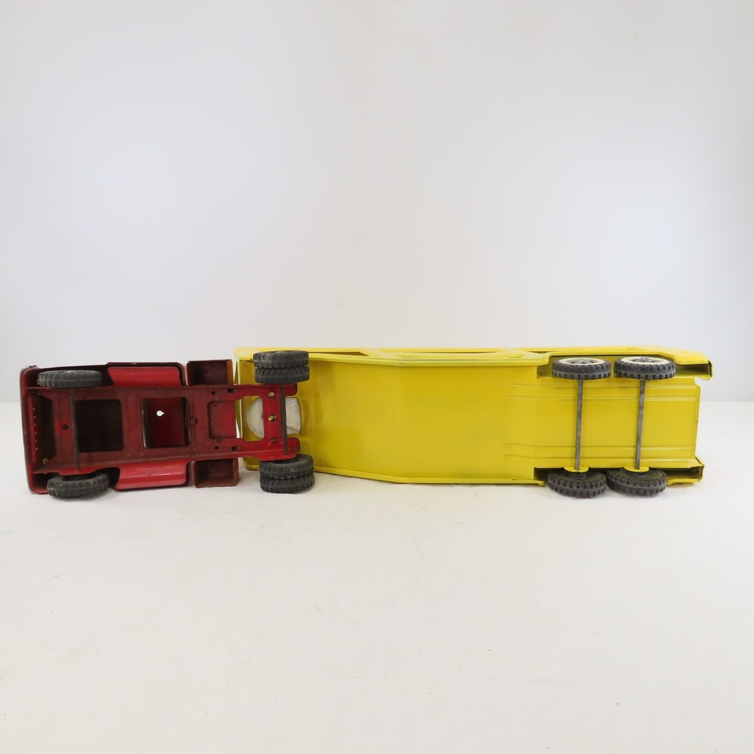 Tonka Toys Restored Car Hauler & #5 Fire Truck Cab - 10