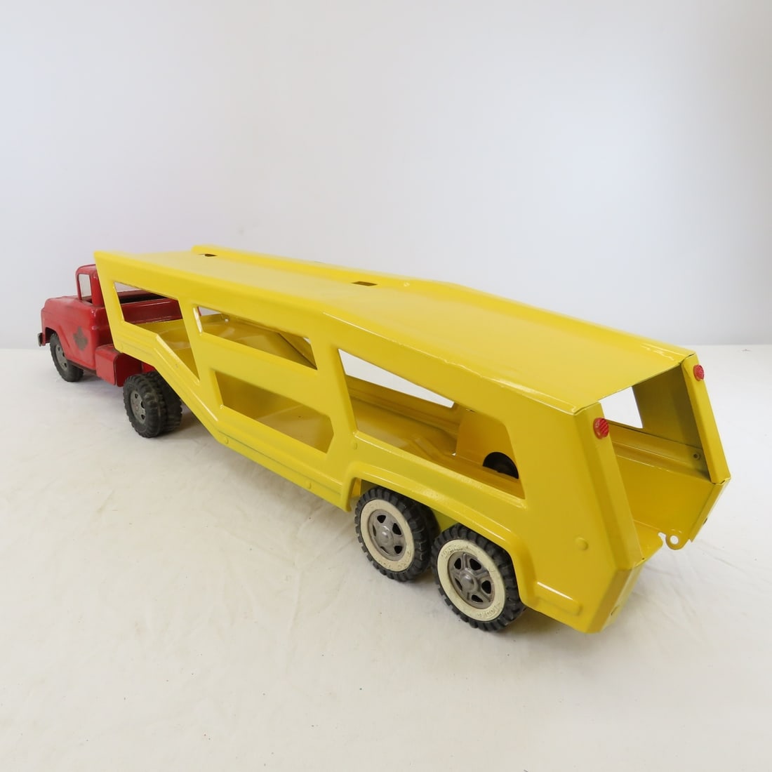 Tonka Toys Restored Car Hauler & #5 Fire Truck Cab - 3